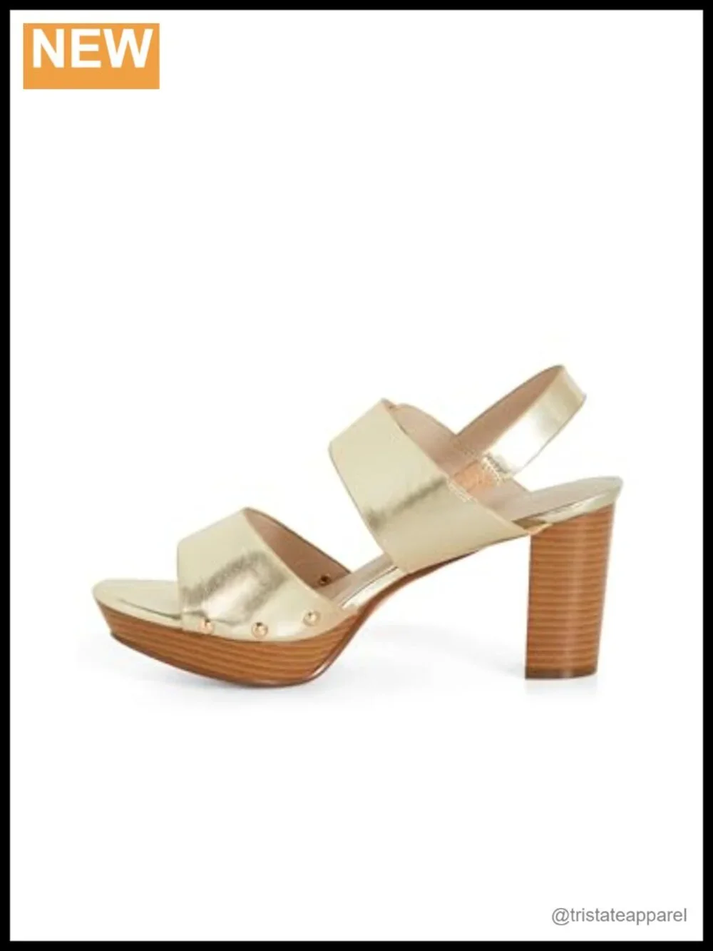 City Chic Izzy Platform Heel Faux Leather Open Toe Slingback Buckle Formal